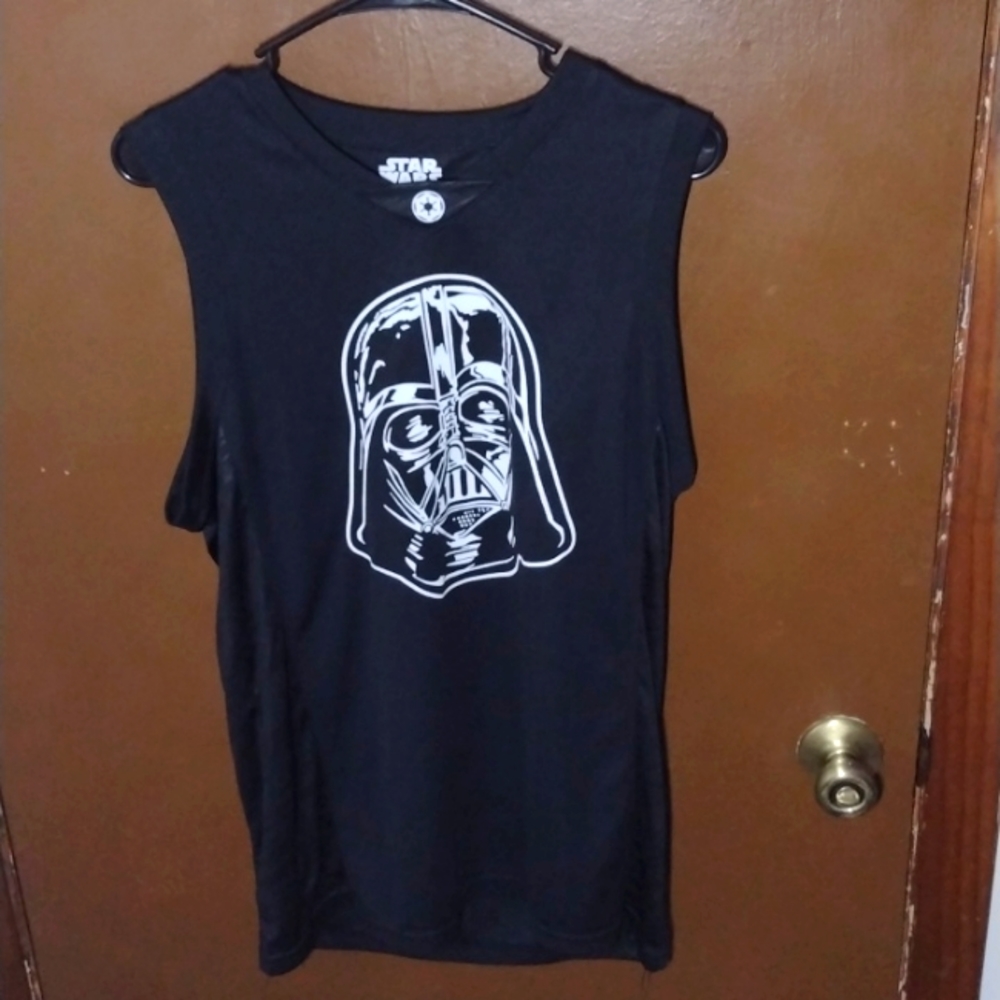 Star Wars Darth Vader #77 Tank Shirt Sleeveless Mad Engine Size Large Black